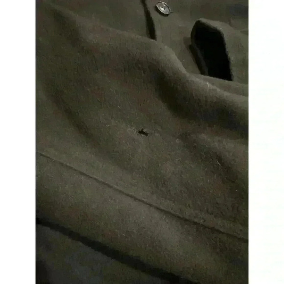 Vintage Hugo Boss Brown Wool Cashmere Buttons Jacket Coat 46R - Picture 7 of 7